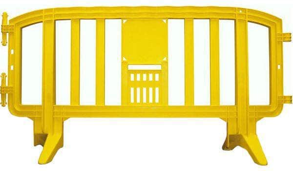 Movit Interlocking Plastic Pedestrian Barricade, 6.5 Ft. - Crowd Control Warehouse