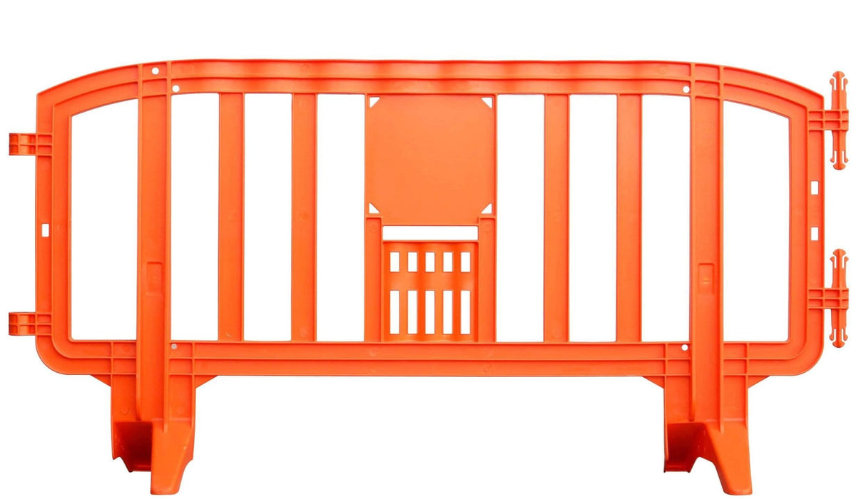 Movit Interlocking Plastic Pedestrian Barricade, 6.5 Ft. - Crowd Control Warehouse