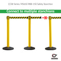Safety Retractable Belt Barrier Stanchion, 16 Ft. Belt - CCW Series RBB-150