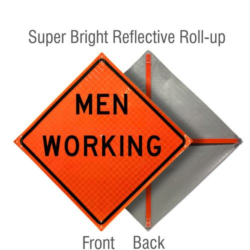 Roll Up Traffic Control Signs, 36 in. x 36 in. - Crowd Control Warehouse