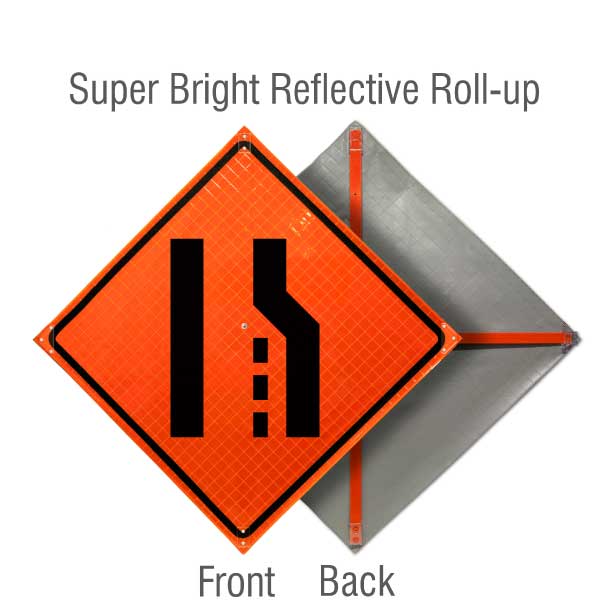 Roll Up Traffic Control Signs, 36 in. x 36 in. - Crowd Control Warehouse