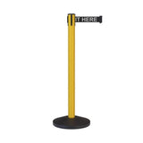 Safety Retractable Belt Barrier Stanchion, 10.5 Ft. Belt - CCW Series RBB - 100 - Crowd Control Warehouse