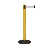 Safety Retractable Belt Barrier Stanchion, 10.5 Ft. Belt - CCW Series RBB - 100 - Crowd Control Warehouse