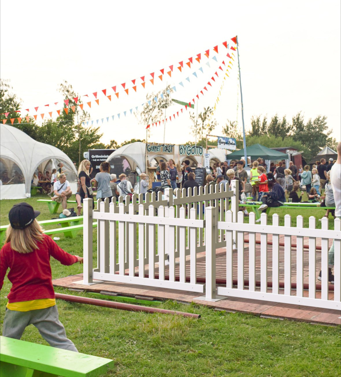 Traditional Event Fence Panel - Montour Line - Crowd Control Warehouse
