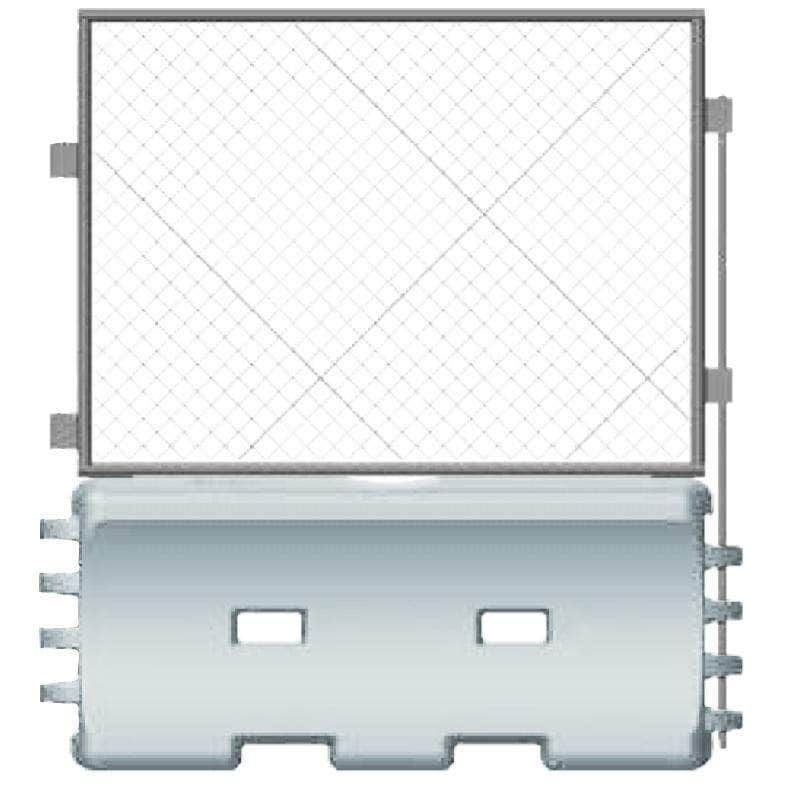 Traffix Water Wall Construction Jersey Barrier - 32 in. H x 72 in. L x 18 in. W, 80 lbs - Crowd Control Warehouse
