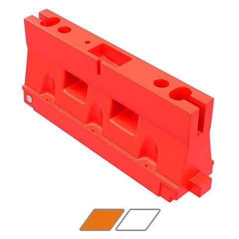 Yodock 2001M Water/Sand Ballastable Roadway Jersey Barrier - 32 in. H x 72 in. L x 18 in. W, 75 lbs - Crowd Control Warehouse