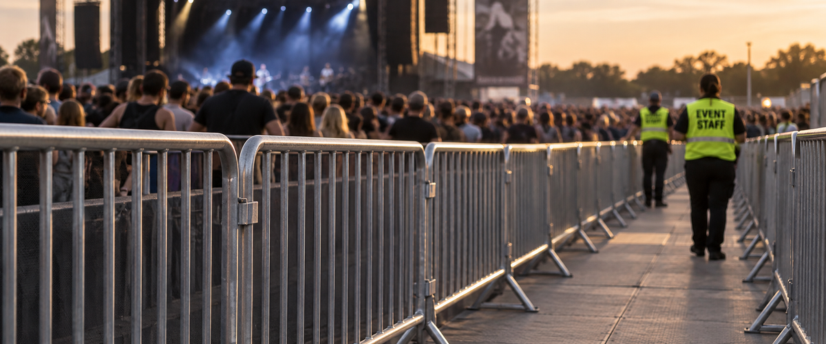 Crowd Crush and Surge Prevention: How Barricade Layout, Density, and Exits Reduce Risk