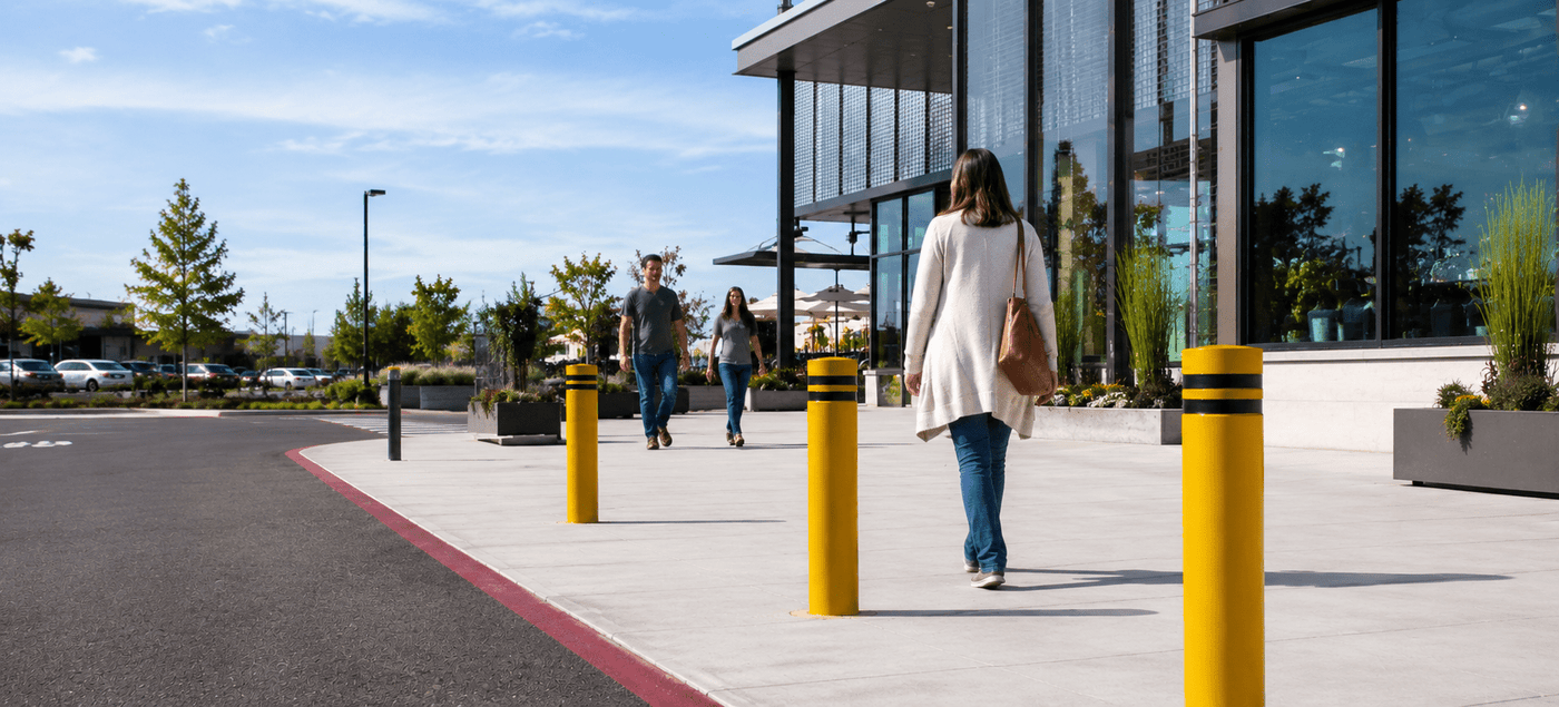 Commercial Bollards for Crowd Control: Protecting People and Property - Crowd Control Warehouse