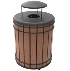 Wood Trash Receptacles