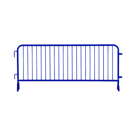 10 Pack - 8.5 Ft Powder - Coated Steel Barricades - Crowd Control Warehouse