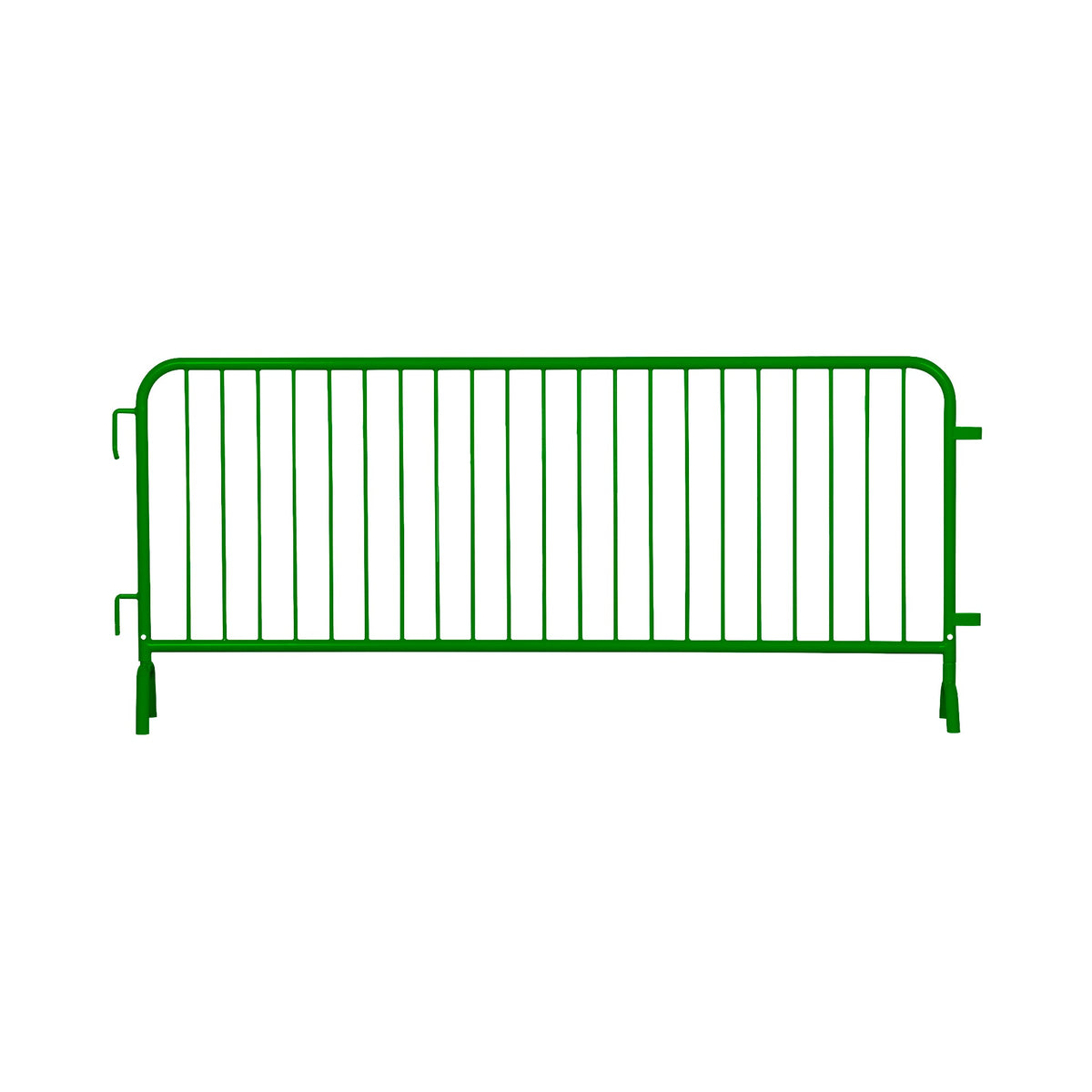 10 Pack - 8.5 Ft Powder - Coated Steel Barricades - Crowd Control Warehouse
