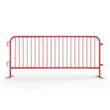 10 Pack - 8.5 Ft Powder - Coated Steel Barricades - Crowd Control Warehouse
