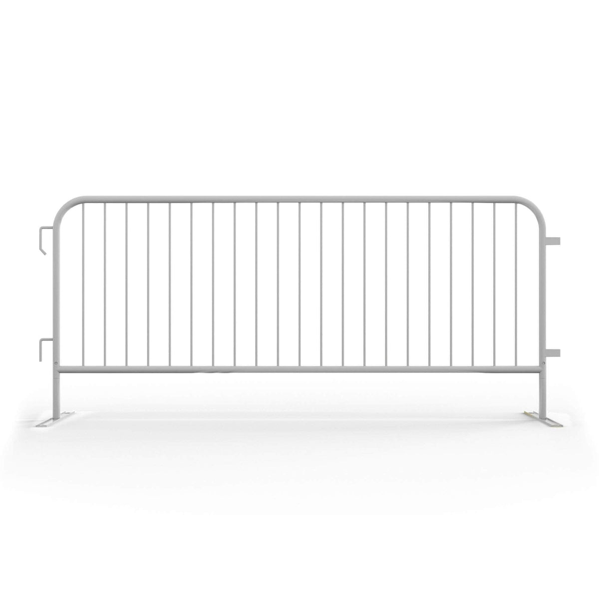 10 Pack - 8.5 Ft Powder - Coated Steel Barricades - Crowd Control Warehouse
