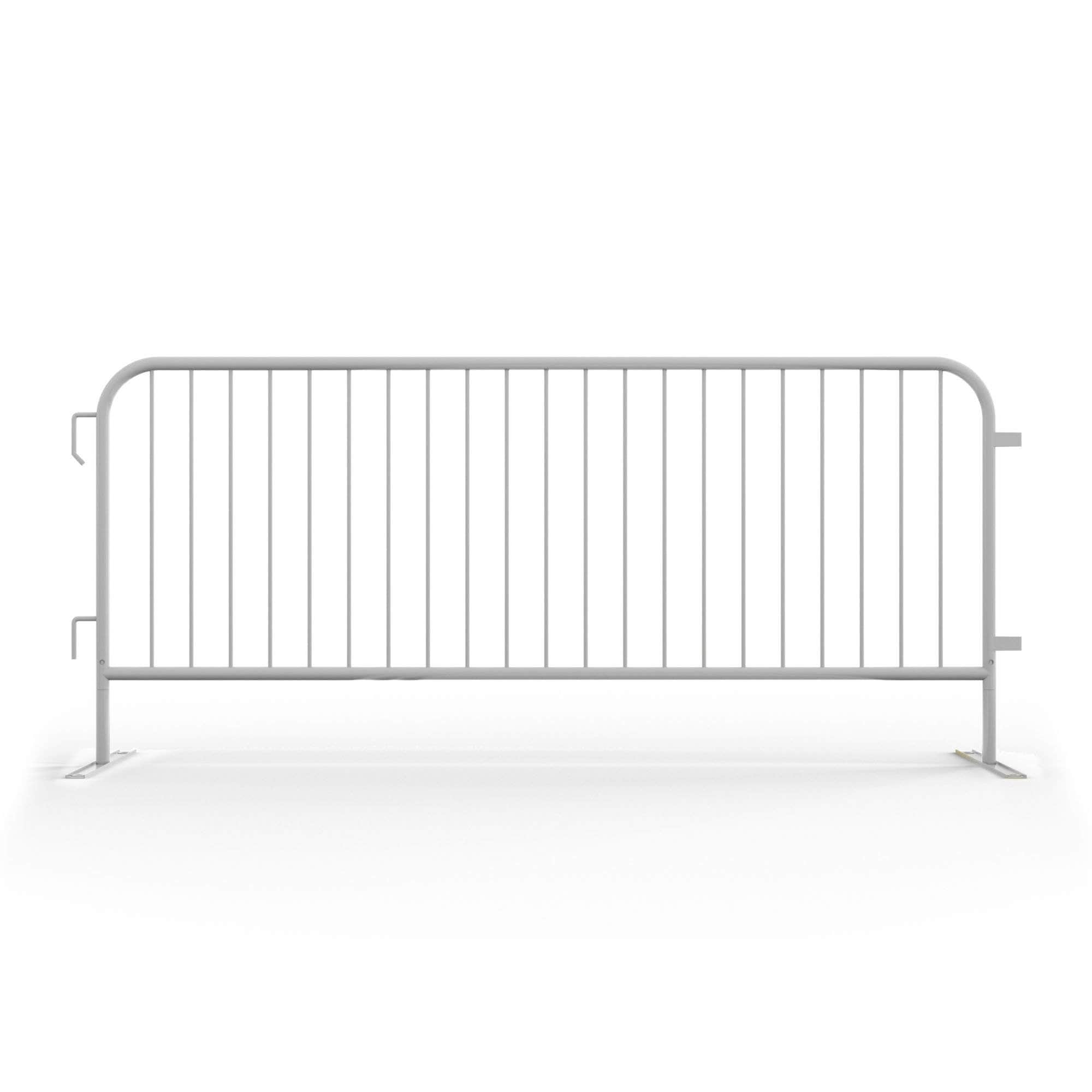 10 Pack - 8.5 Ft Powder - Coated Steel Barricades - Crowd Control Warehouse