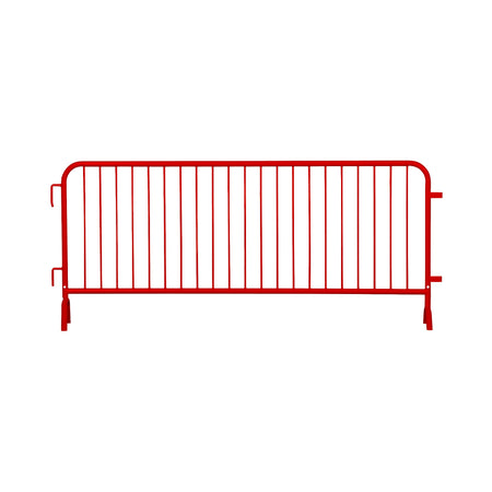 10 Pack - 8.5 Ft Powder - Coated Steel Barricades - Crowd Control Warehouse