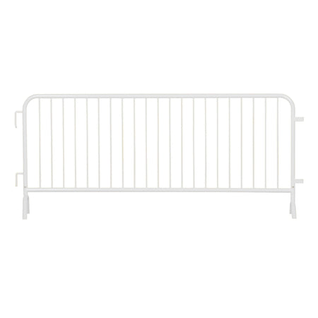 10 Pack - 8.5 Ft Powder - Coated Steel Barricades - Crowd Control Warehouse