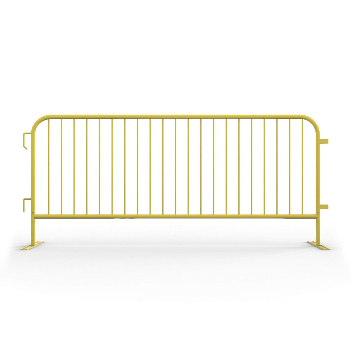 10 Pack - 8.5 Ft Powder - Coated Steel Barricades - Crowd Control Warehouse