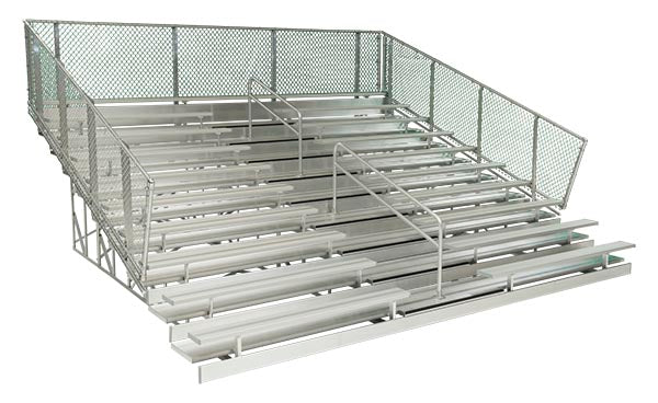 10 Row Aluminum Bleachers - Crowd Control Warehouse