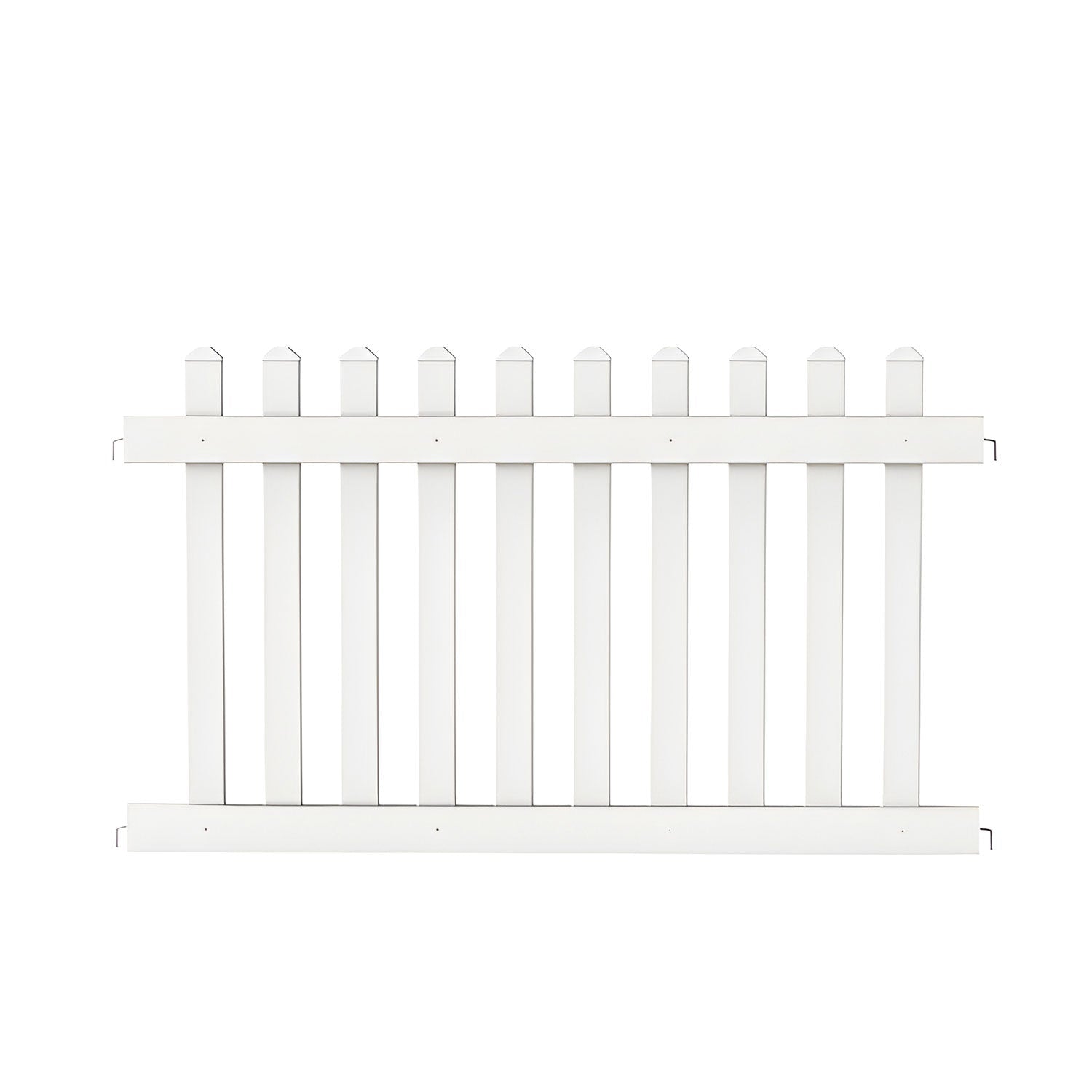 120' White Picket Event Fencing Kit - Portable Crowd Control Barrier - Crowd Control Warehouse