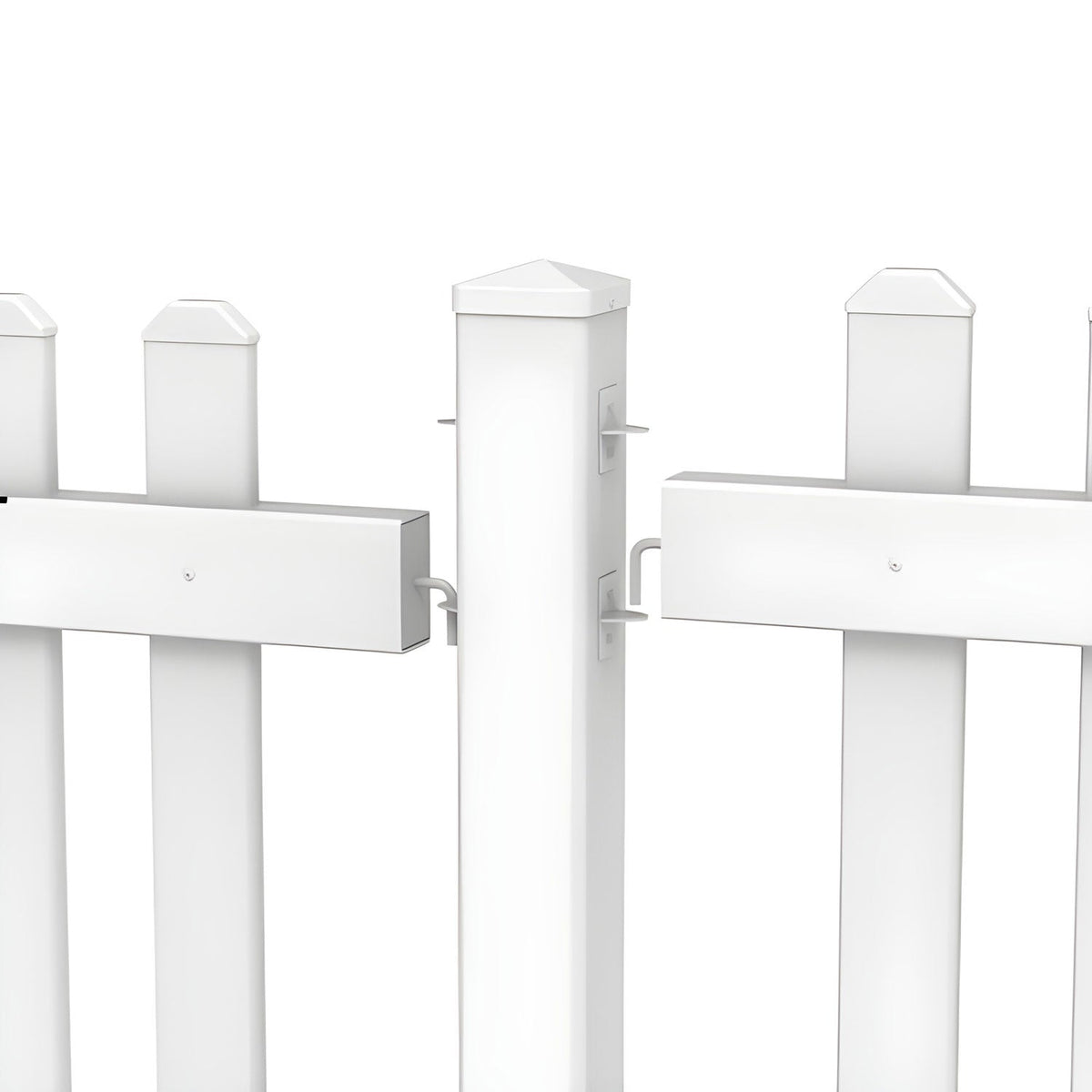 120' White Picket Event Fencing Kit - Portable Crowd Control Barrier - Crowd Control Warehouse