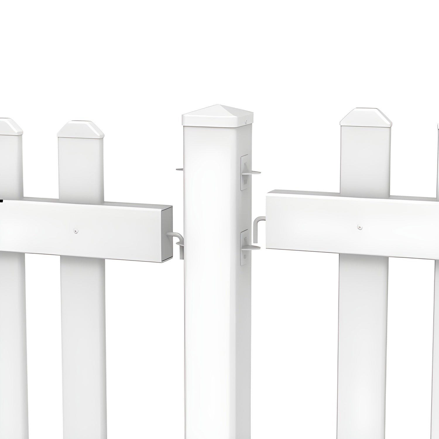 120' White Picket Event Fencing Kit - Portable Crowd Control Barrier - Crowd Control Warehouse