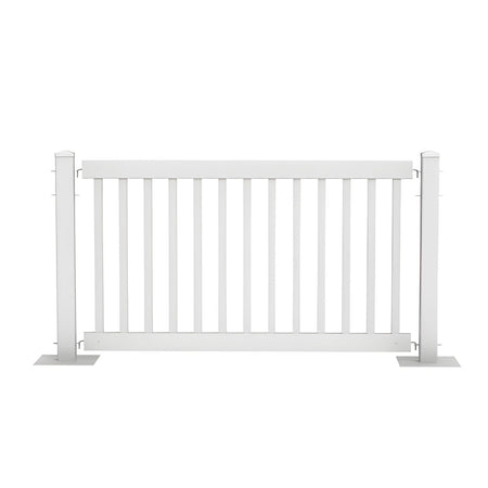 120' White Traditional Event Fencing Kit - Portable Crowd Control Barrier - Crowd Control Warehouse