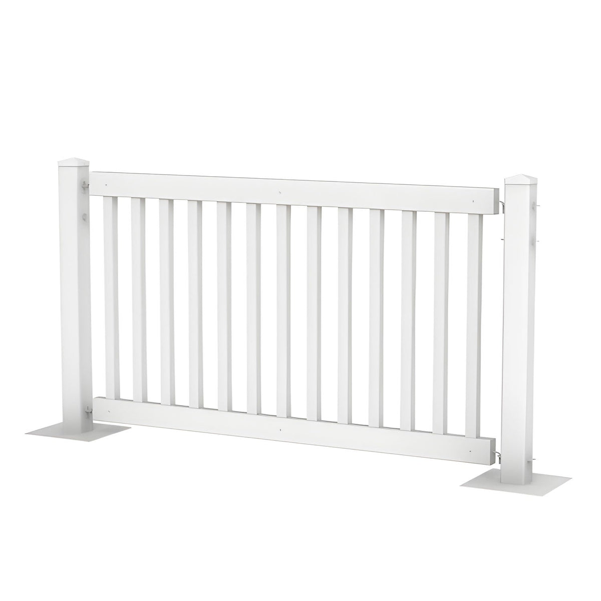 120' White Traditional Event Fencing Kit - Portable Crowd Control Barrier - Crowd Control Warehouse