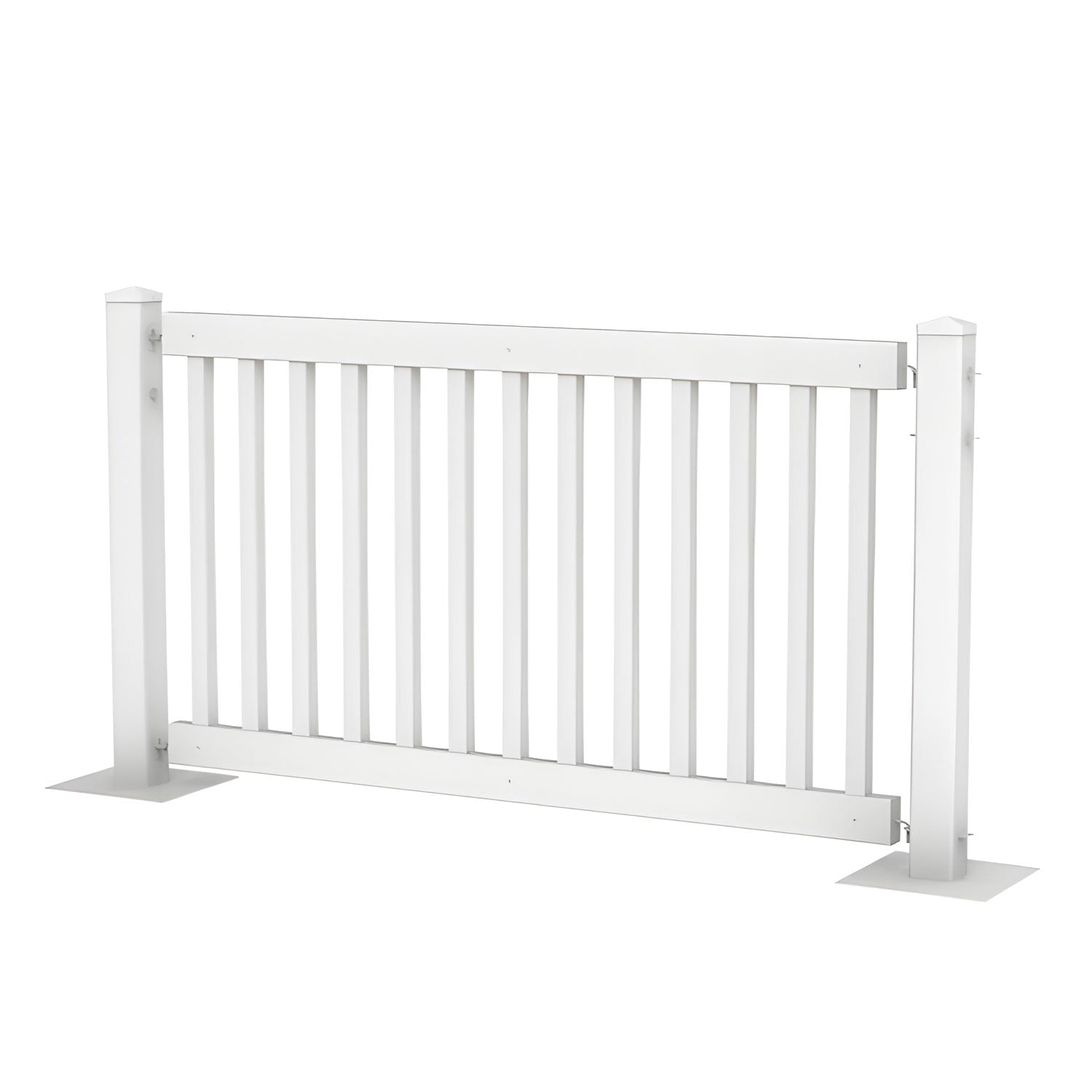 120' White Traditional Event Fencing Kit - Portable Crowd Control Barrier - Crowd Control Warehouse