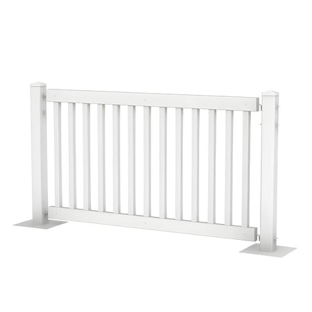 120' White Traditional Event Fencing Kit - Portable Crowd Control Barrier - Crowd Control Warehouse