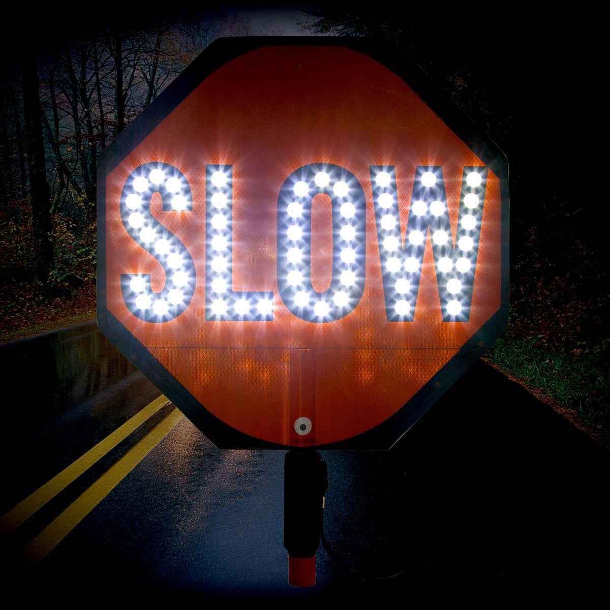 18" LED Paddle Sign - Crowd Control Warehouse