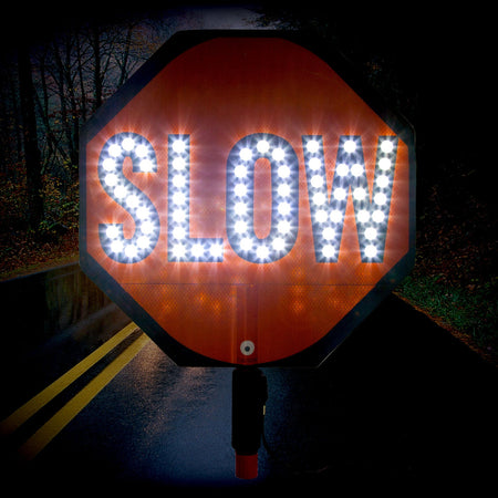 18" LED Paddle Sign - Crowd Control Warehouse