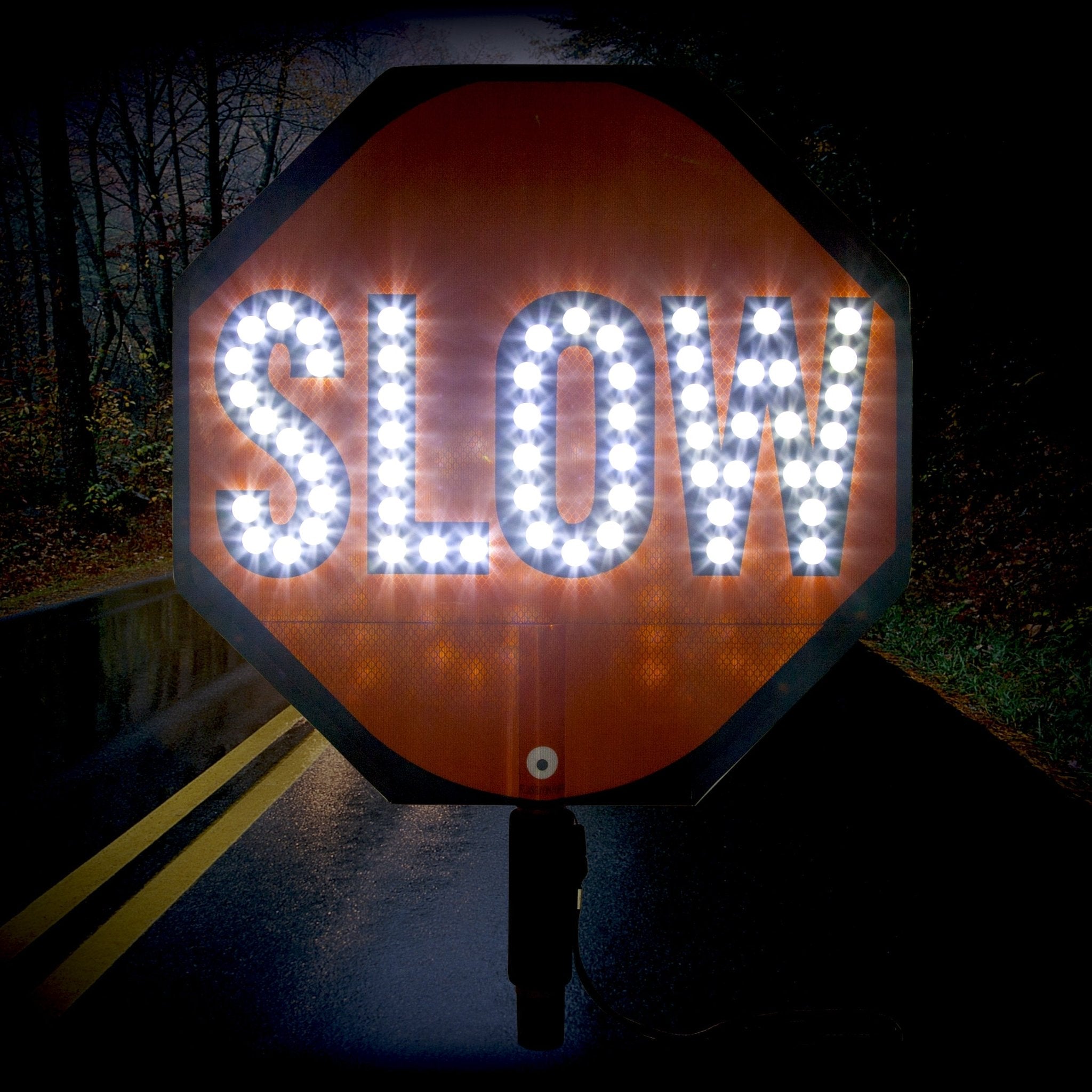 18" LED Paddle Sign - Crowd Control Warehouse