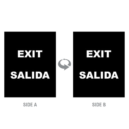 2-Sided Sign - 'EXIT/SALIDA' - Crowd Control Warehouse