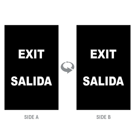 2-Sided Sign - 'EXIT/SALIDA' - Crowd Control Warehouse