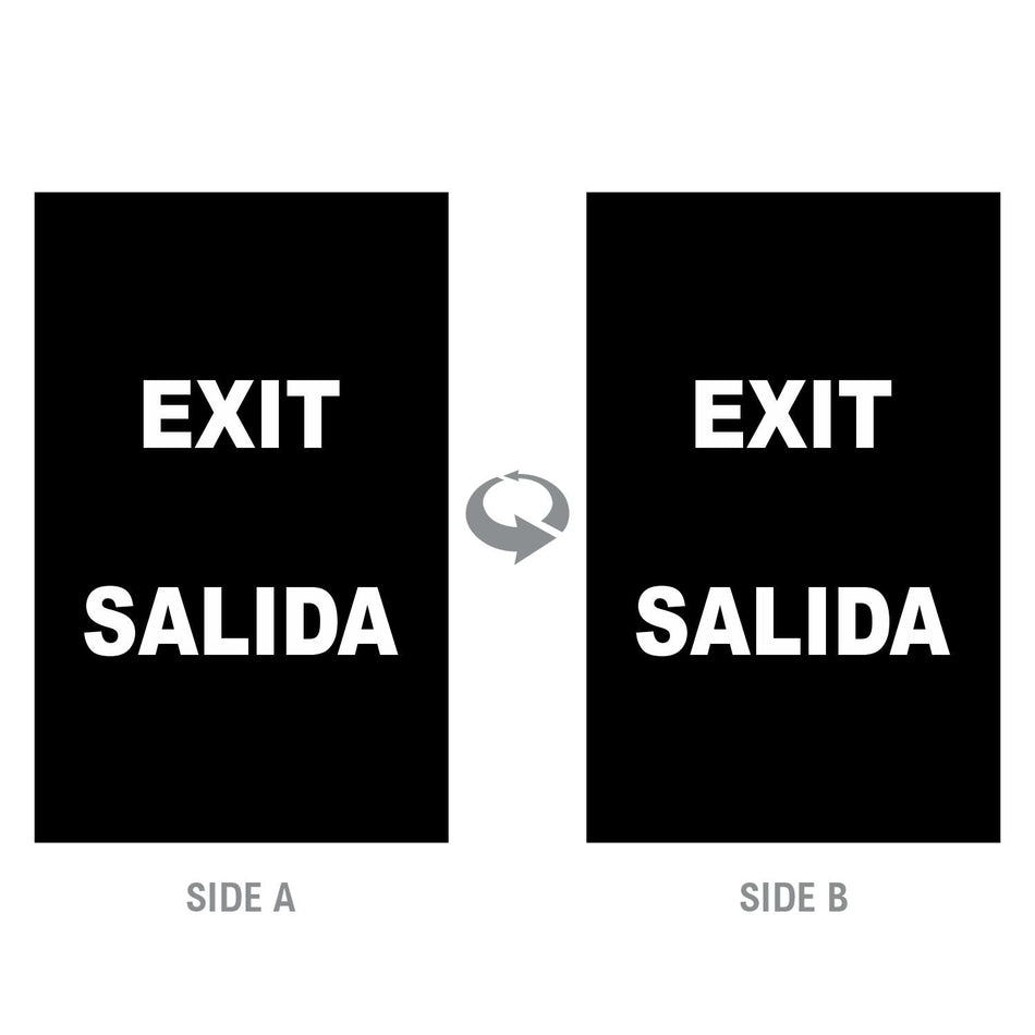 2-Sided Sign - 'EXIT/SALIDA' - Crowd Control Warehouse