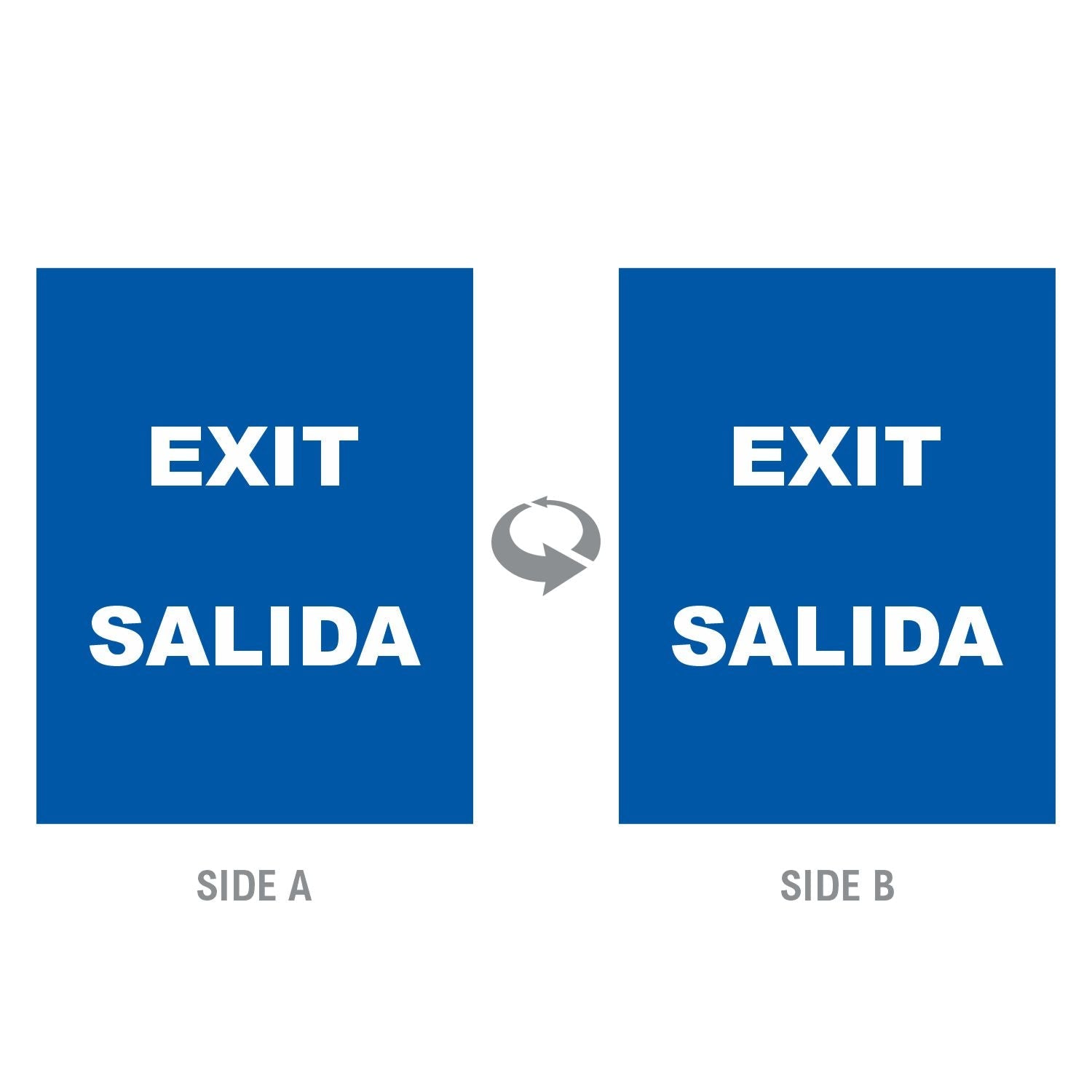 2-Sided Sign - 'EXIT/SALIDA' - Crowd Control Warehouse