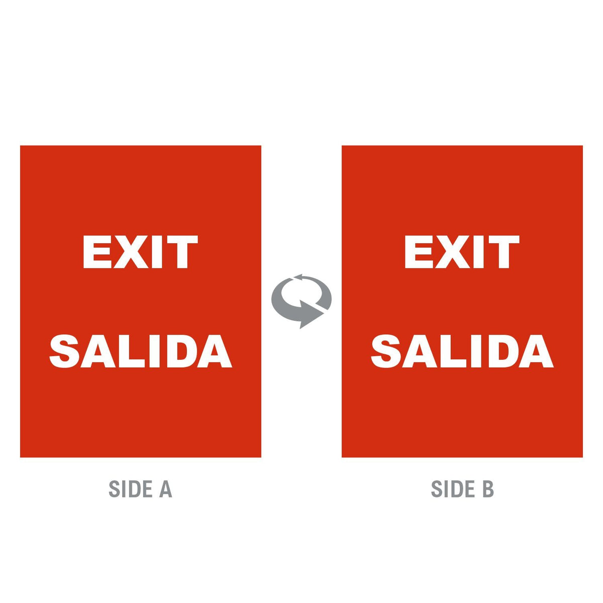 2-Sided Sign - 'EXIT/SALIDA' - Crowd Control Warehouse