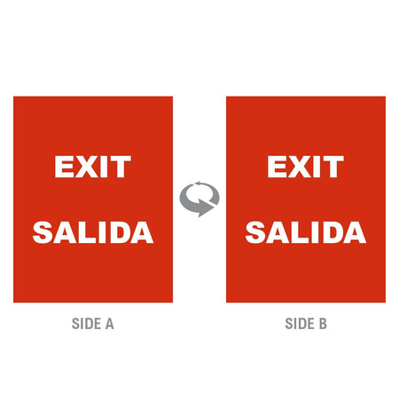 2-Sided Sign - 'EXIT/SALIDA' - Crowd Control Warehouse