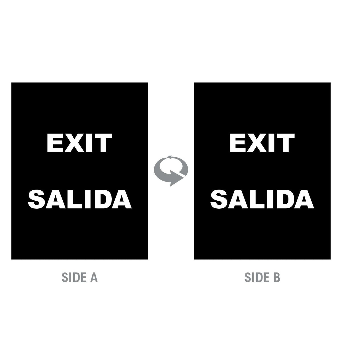 2-Sided Sign - 'EXIT/SALIDA' - Crowd Control Warehouse