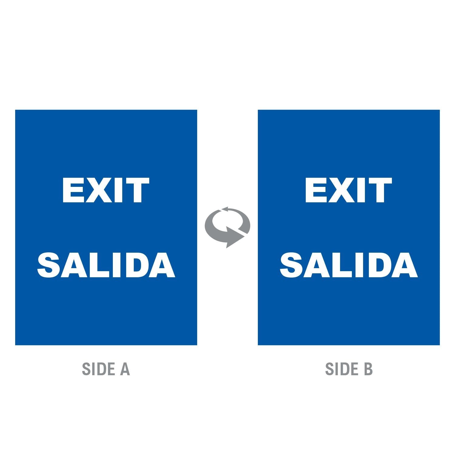 2-Sided Sign - 'EXIT/SALIDA' - Crowd Control Warehouse