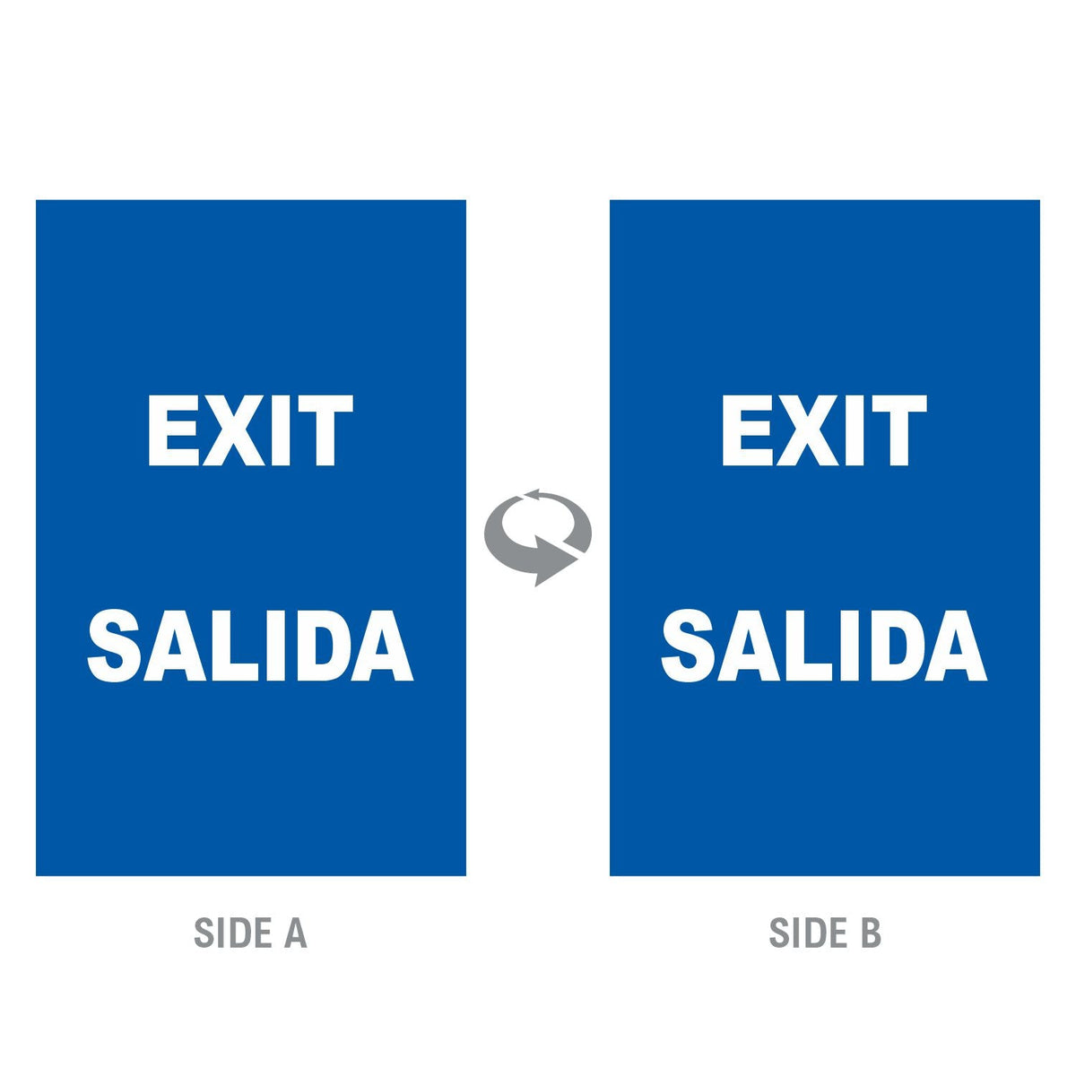 2-Sided Sign - 'EXIT/SALIDA' - Crowd Control Warehouse