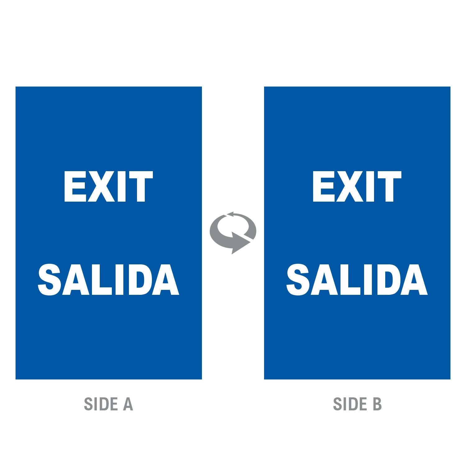 2-Sided Sign - 'EXIT/SALIDA' - Crowd Control Warehouse