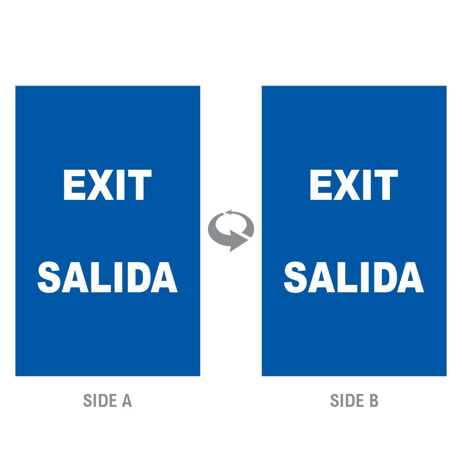 2-Sided Sign - 'EXIT/SALIDA' - Crowd Control Warehouse