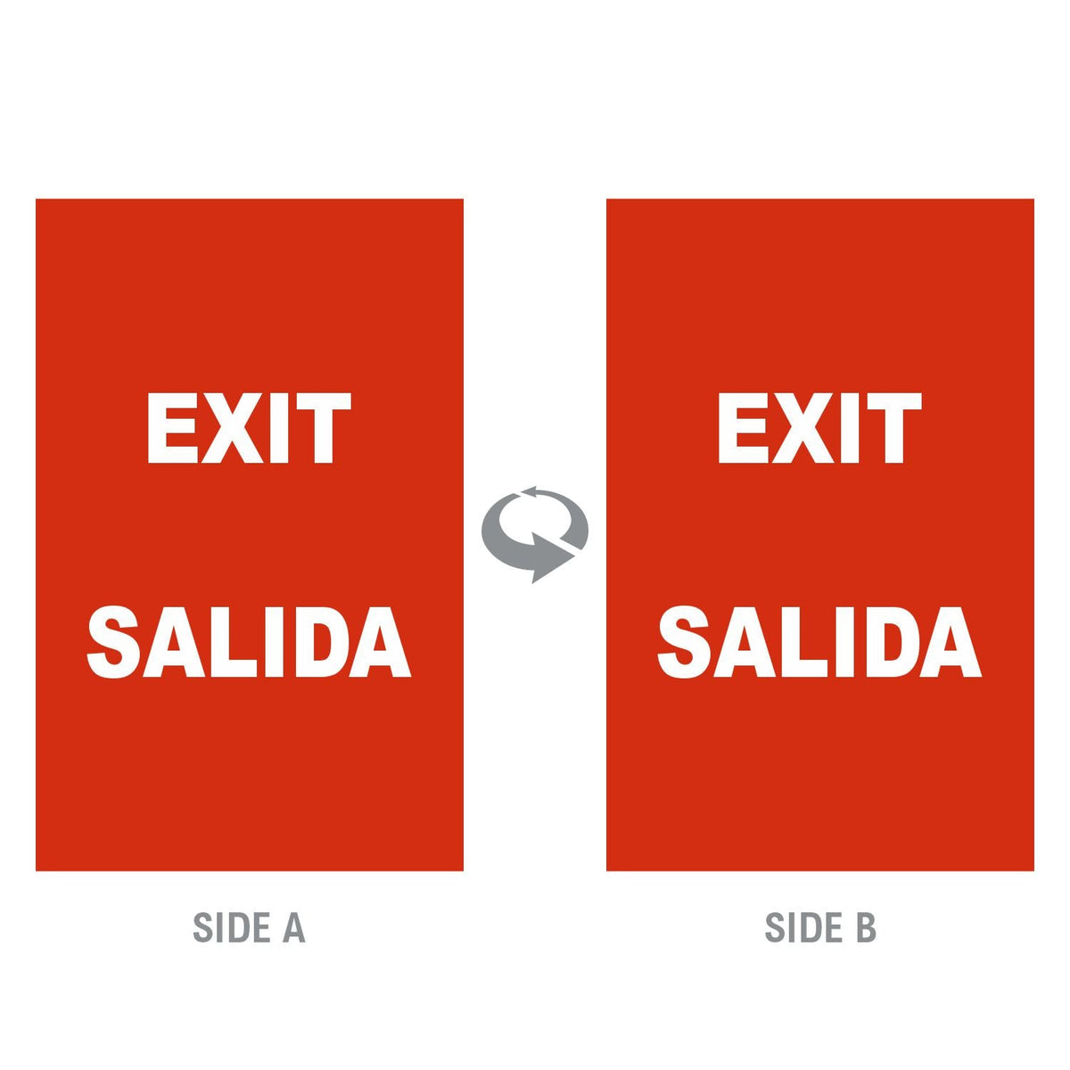 2-Sided Sign - 'EXIT/SALIDA' - Crowd Control Warehouse