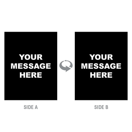 2-Sided Sign - 'Your Custom Message' - Crowd Control Warehouse