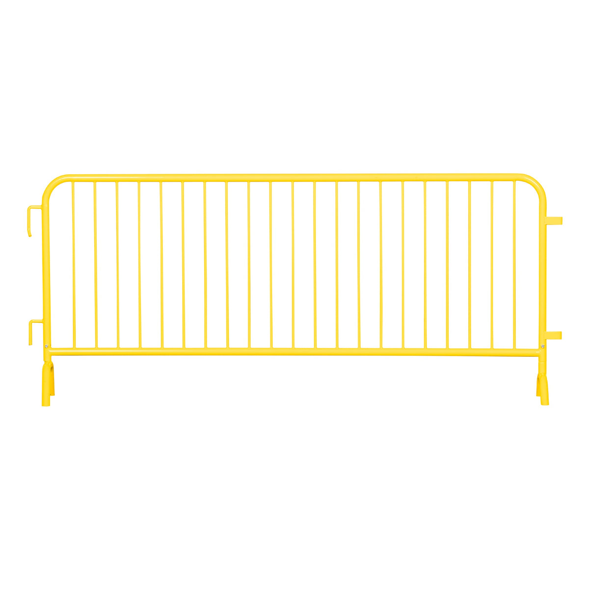 20 Pack - 8.5 Ft Powder - Coated Steel Barricades - Crowd Control Warehouse