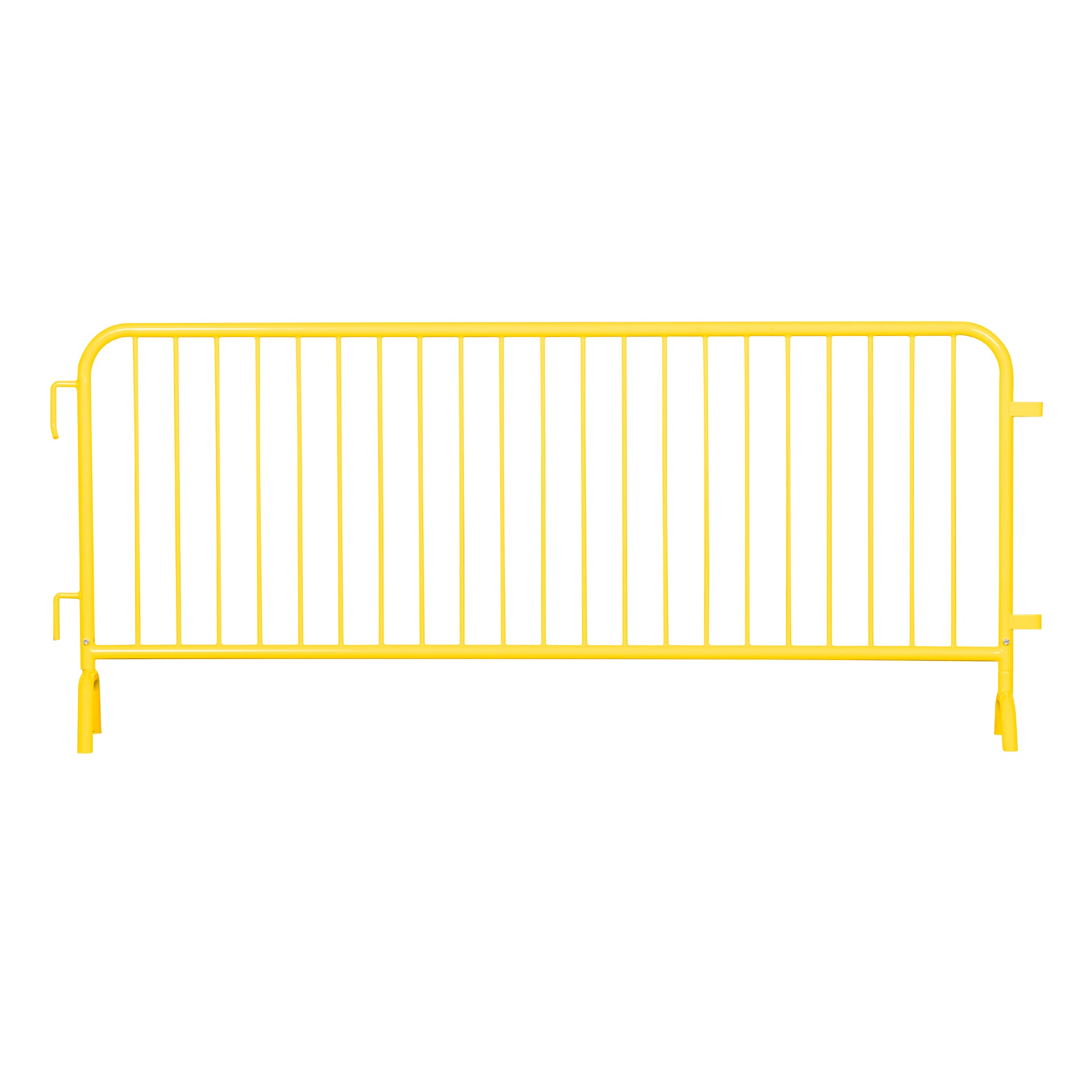 20 Pack - 8.5 Ft Powder - Coated Steel Barricades - Crowd Control Warehouse