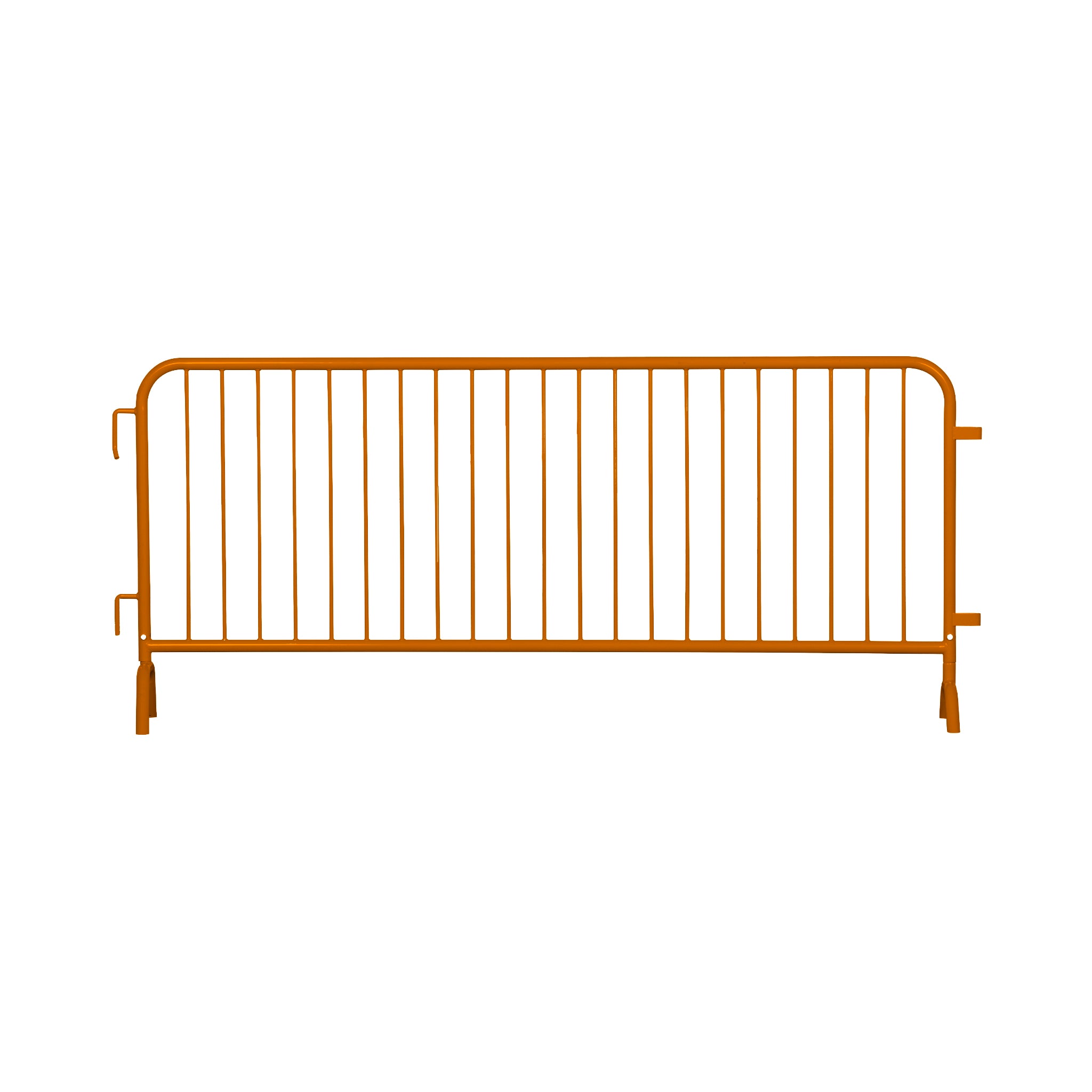 20 Pack - 8.5 Ft Powder - Coated Steel Barricades - Crowd Control Warehouse