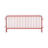 20 Pack - 8.5 Ft Powder - Coated Steel Barricades - Crowd Control Warehouse