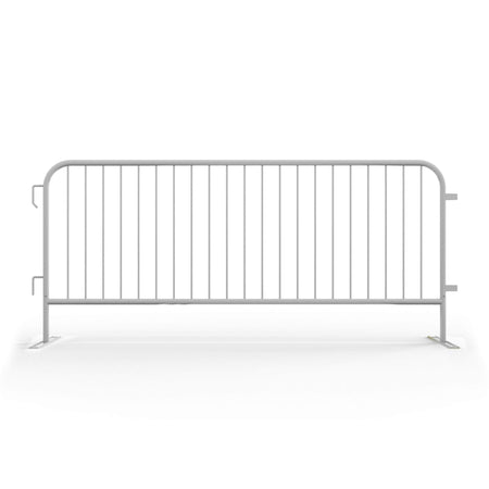20 Pack - 8.5 Ft Powder - Coated Steel Barricades - Crowd Control Warehouse